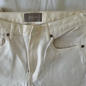Everlane The High Rise Skinny 28 Tall Off white jeans